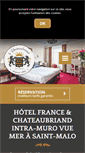 Mobile Screenshot of hotel-chateaubriand-st-malo.com